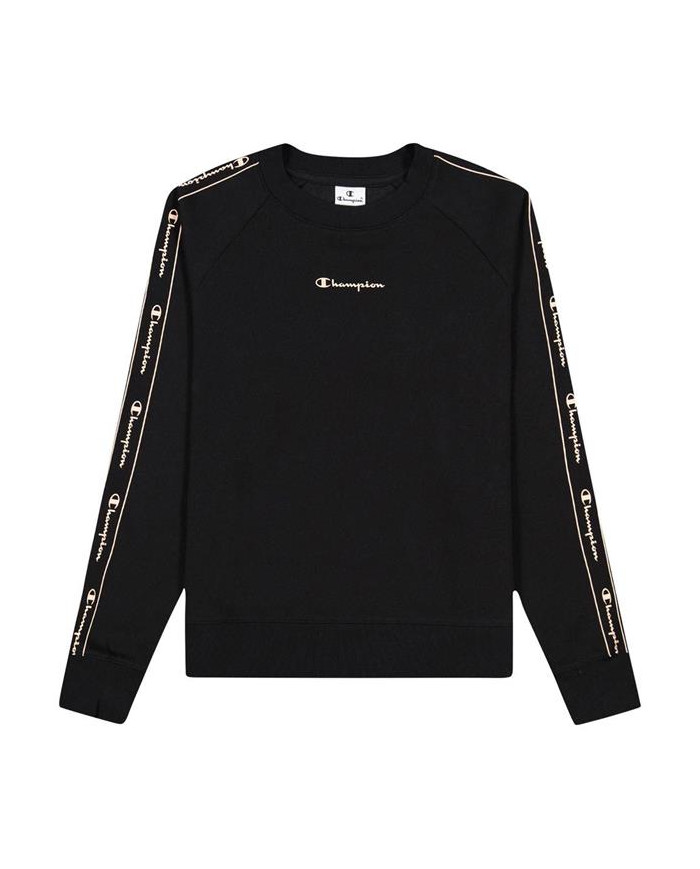 Bluza damska Champion CREWNECK SWEATSHIRT 114717KK001 Czarna - Sklep online Mastersport