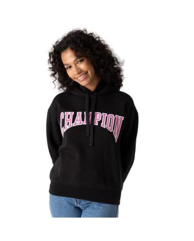 Bluza damska Champion HOODED SWEATSHIRT 114766KK001 Czarna - Sklep online Mastersport