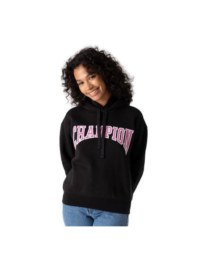 Bluza damska Champion HOODED SWEATSHIRT 114766KK001 Czarna - Sklep online Mastersport