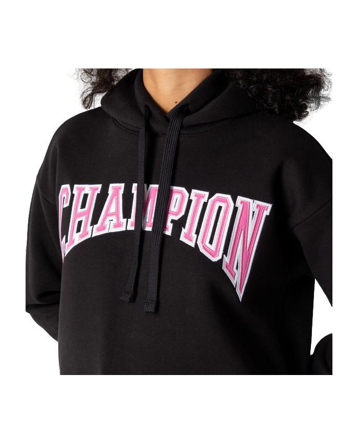 Bluza damska Champion HOODED SWEATSHIRT 114766KK001 Czarna - Sklep online Mastersport