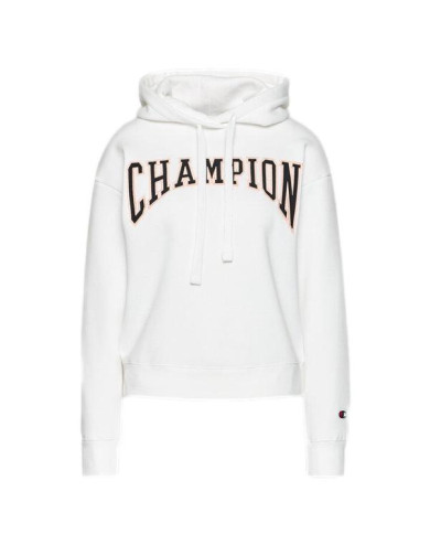 Bluza damska Champion HOODED SWEATSHIRT 114766WW001 Biała - Sklep online Mastersport