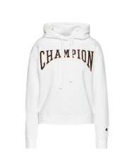 Bluza damska Champion HOODED SWEATSHIRT 114766WW001 Biała - Sklep online Mastersport