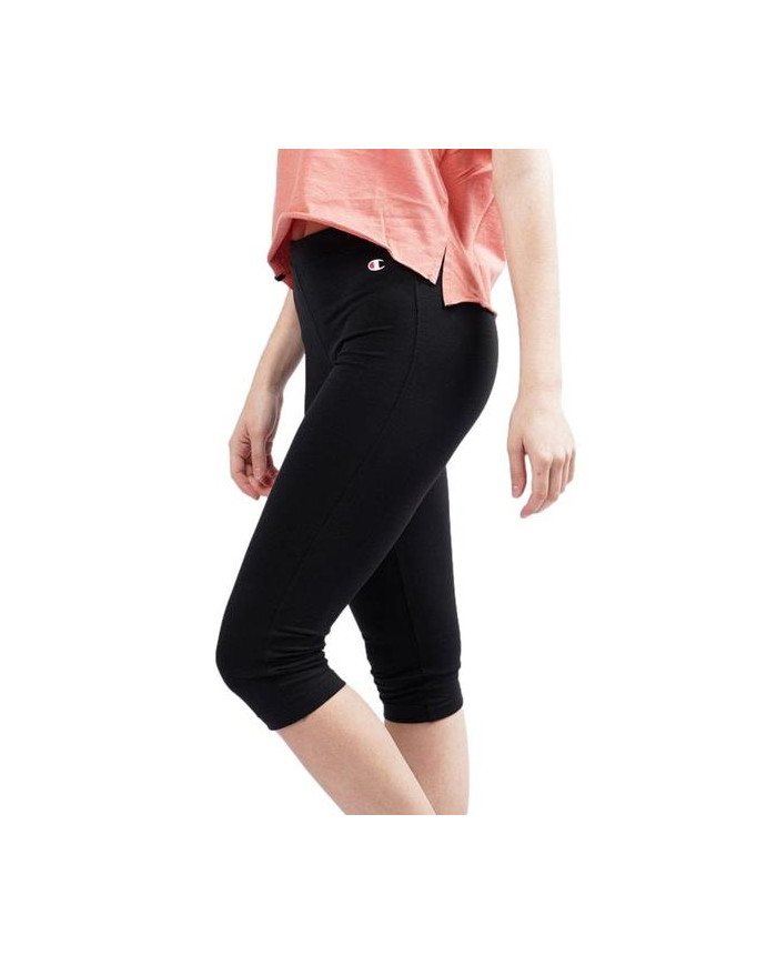 Spodnie damskie Champion 3/4 LEGGINGS 114904KK001 Czarne - Sklep online Mastersport