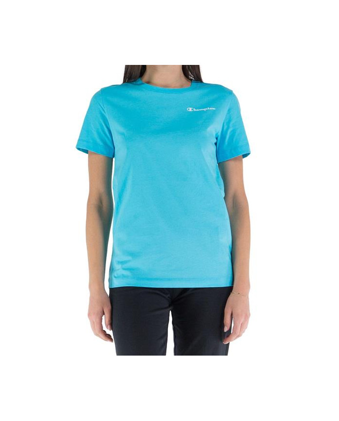Koszulka damska Champion CREWNECK T-SHIRT 114912BS128 Niebieska - Sklep online Mastersport