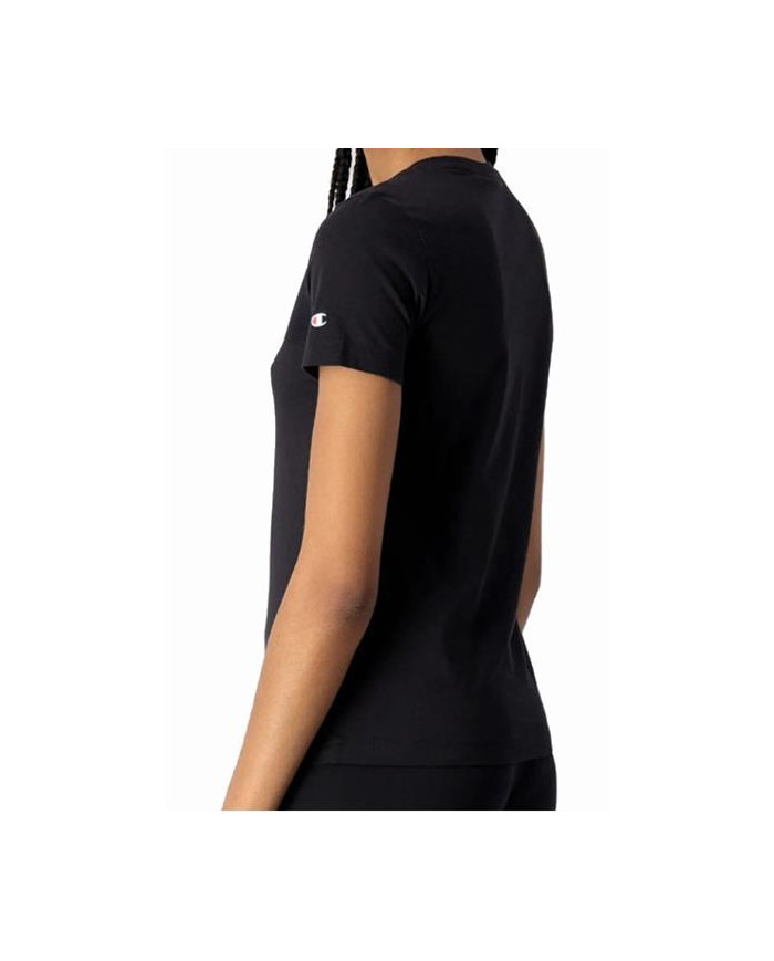 Koszulka damska Champion CREWNECK T-SHIRT 114912KK001 Czarna - Sklep online Mastersport