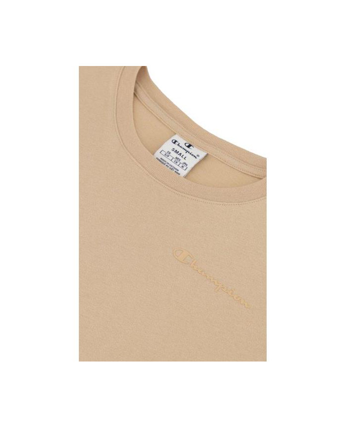 Koszulka damska Champion CREWNECK T-SHIRT 114912MS073 Beżowa - Sklep online Mastersport