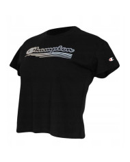 Koszulka damska Champion CREWNECK CROPTOP 115148KK001 Czarna - Sklep online Mastersport