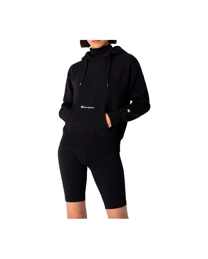 Bluza damska Champion HOODED SWEATSHIRT 115396KK001 Czarna - Sklep online Mastersport