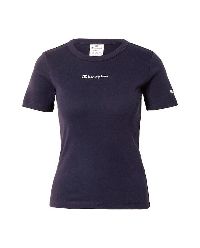 Koszulka damska Champion CREWNECK T-SHIRT 115430BS501 Niebieska - Sklep online Mastersport