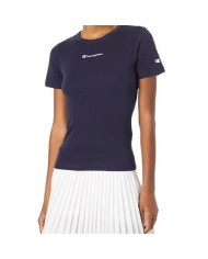 Koszulka damska Champion CREWNECK T-SHIRT 115430BS501 Niebieska - Sklep online Mastersport