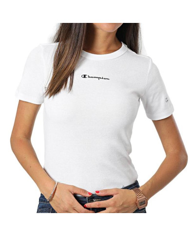Koszulka damska Champion CREWNECK T-SHIRT 115430WW001 Biała - Sklep online Mastersport