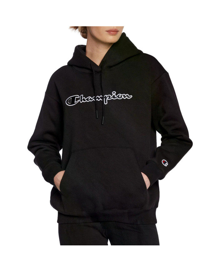 Bluza damska Champion HOODED SWEATSHIRT 115477KK001 Czarna - Sklep online Mastersport