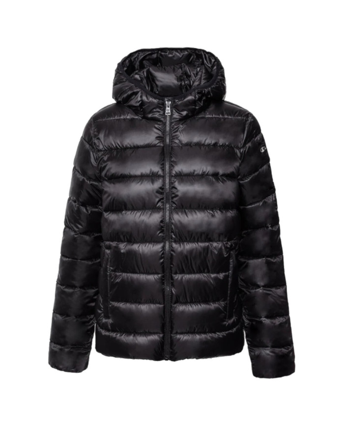 Kurtka damska Champion HOODED POLYFILLED JACKET 115750KK001 Czarna - Sklep online Mastersport