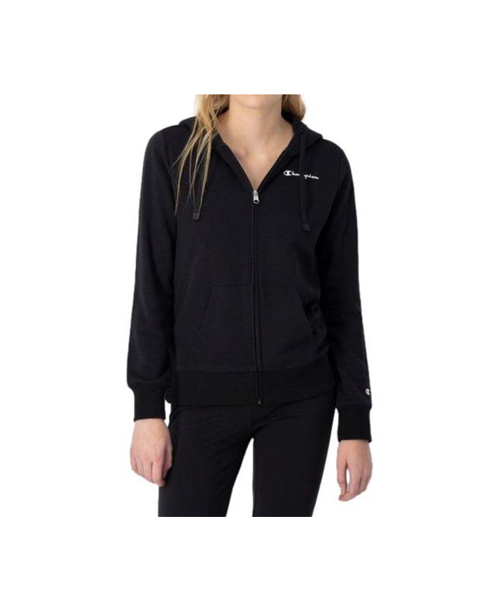 Bluza damska Champion HOODED FULL ZIP SWEATSHIRT 116090KK001 Czarna - Sklep online Mastersport