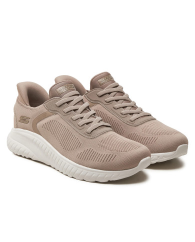 Buty damskie Skechers BOBS SQUAD CHAOS CURRENT MUSE 117497TPE Beżowe - Sklep online Mastersport
