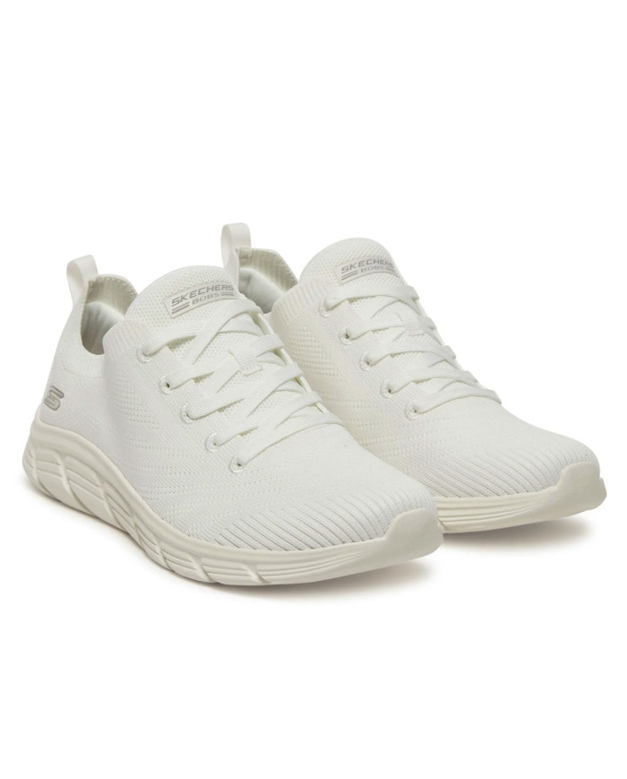Buty damskie Skechers BOBS B FLEX LO GRACEFUL STRIDE 117591WHT Białe - Sklep online Mastersport