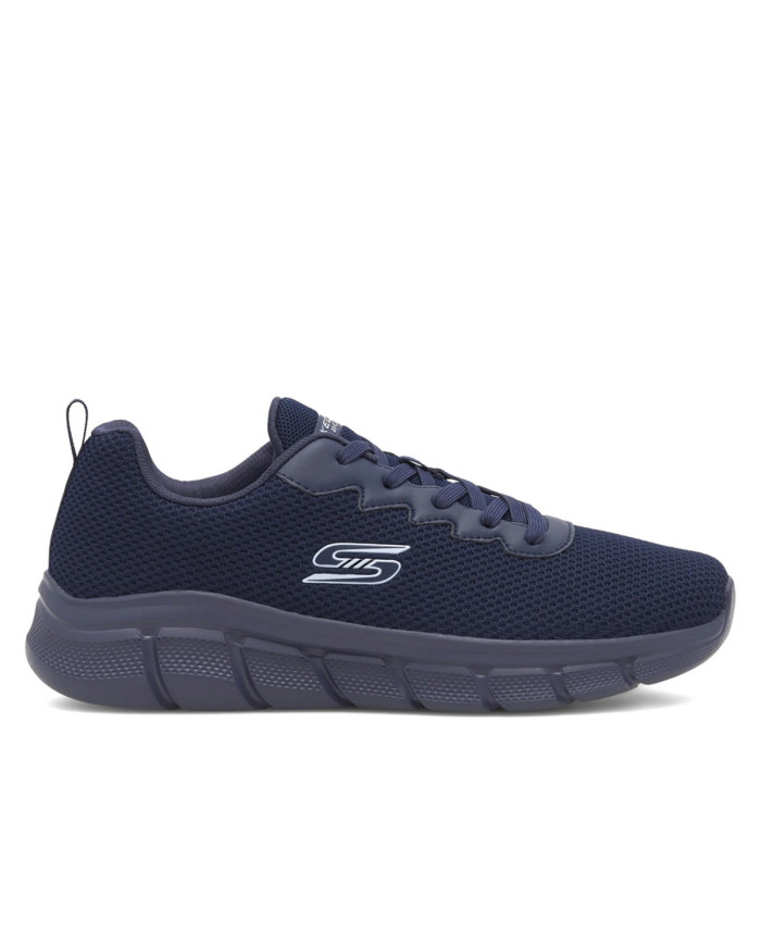 Buty męskie Skechers BOBS B FLEX CHILL EDGE 118106NVY Niebieskie - Sklep online Mastersport