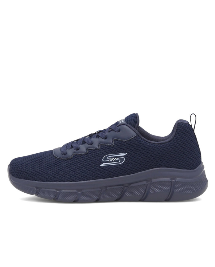 Buty męskie Skechers BOBS B FLEX CHILL EDGE 118106NVY Niebieskie - Sklep online Mastersport