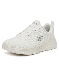 Buty męskie Skechers BOBS B FLEX CHILL EDGE 118106OFWT Białe - Sklep online Mastersport