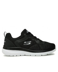 Buty damskie Skechers BOUNTIFUL QUICK PATH 12607BKW Czarne - Sklep online Mastersport