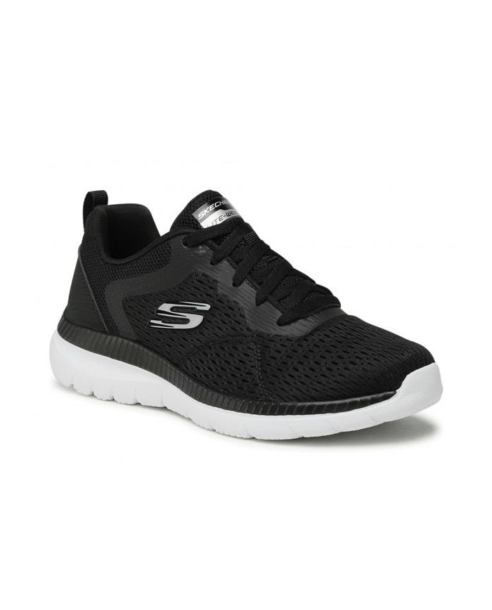 Buty damskie Skechers BOUNTIFUL QUICK PATH 12607BKW Czarne - Sklep online Mastersport