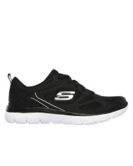 Buty damskie Skechers SUMMITS SUITED 12982BKW Czarne - Sklep online Mastersport