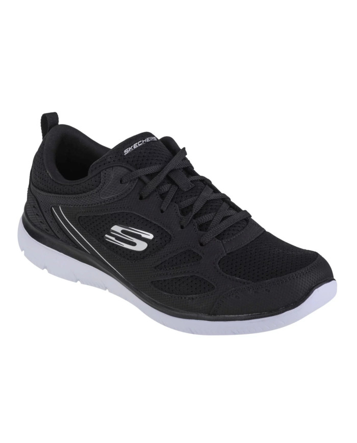 Buty damskie Skechers SUMMITS SUITED 12982BKW Czarne - Sklep online Mastersport