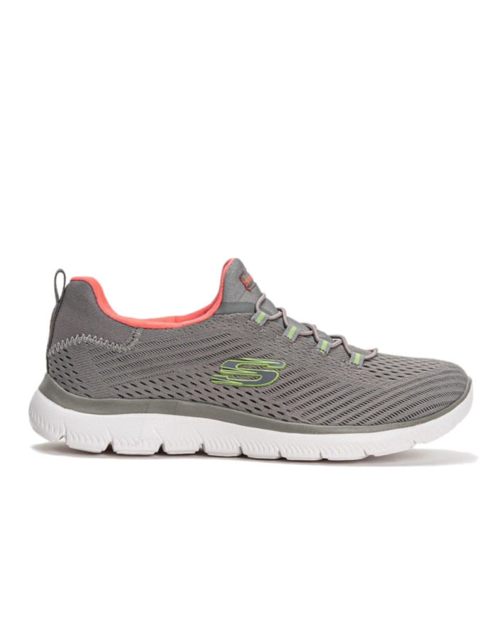Buty damskie Skechers SUMMITS FAST ATTRACTION 149036GYHP Szare - Sklep online Mastersport