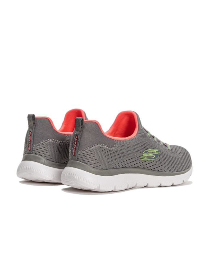 Buty damskie Skechers SUMMITS FAST ATTRACTION 149036GYHP Szare - Sklep online Mastersport