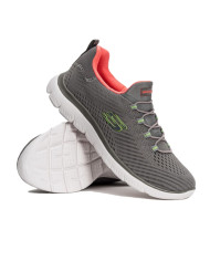 Buty damskie Skechers SUMMITS FAST ATTRACTION 149036GYHP Szare - Sklep online Mastersport