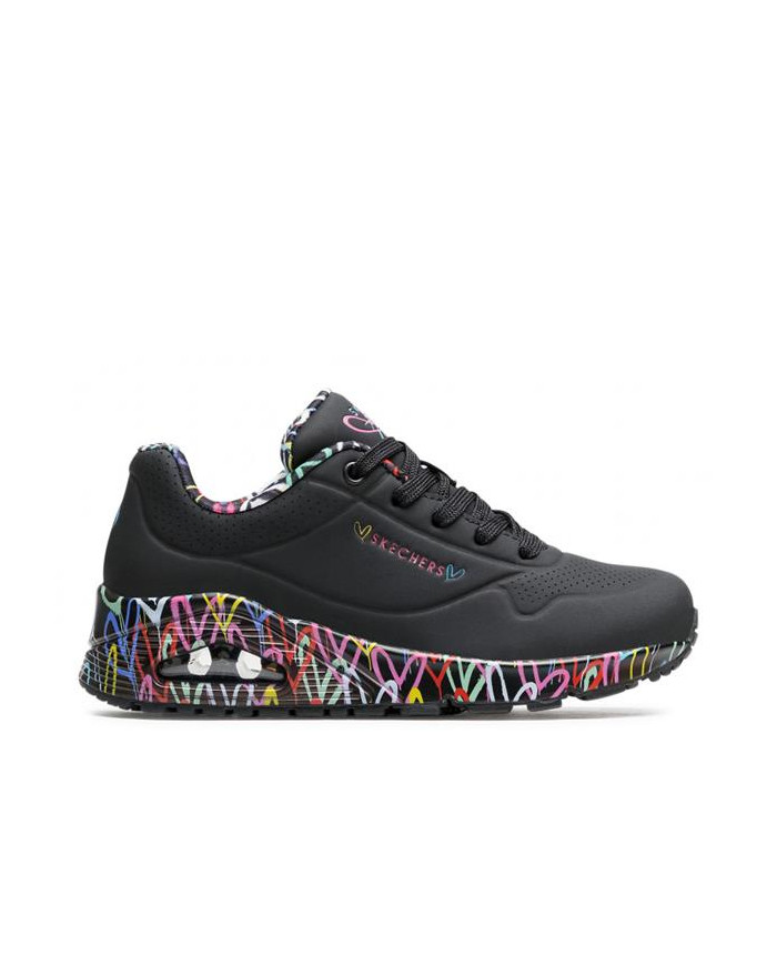 Buty damskie Skechers UNO LOVING LOVE 155506BBK Czarne - Sklep online Mastersport
