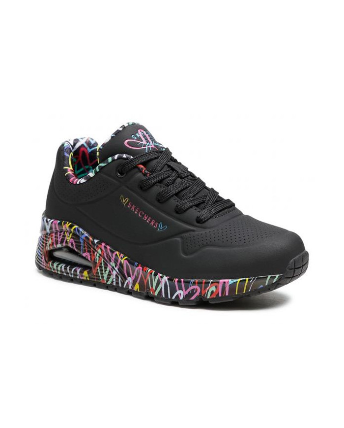 Buty damskie Skechers UNO LOVING LOVE 155506BBK Czarne - Sklep online Mastersport