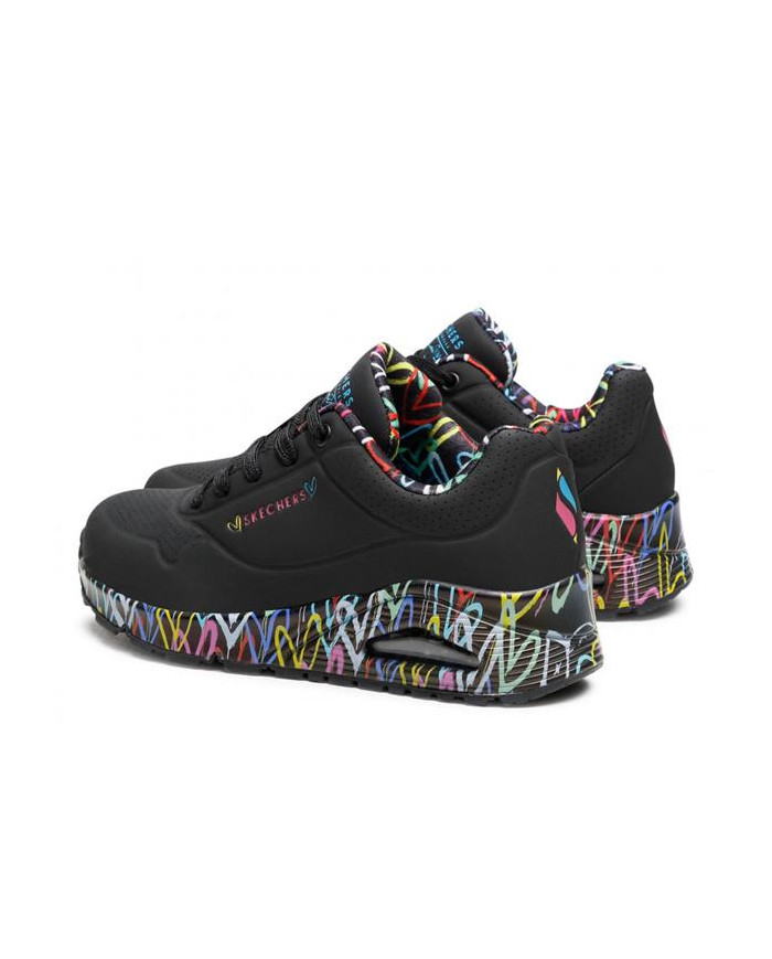 Buty damskie Skechers UNO LOVING LOVE 155506BBK Czarne - Sklep online Mastersport