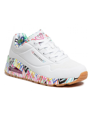 Buty damskie Skechers UNO LOVING LOVE 155506WHT Białe - Sklep online Mastersport