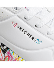 Buty damskie Skechers UNO LOVING LOVE 155506WHT Białe - Sklep online Mastersport