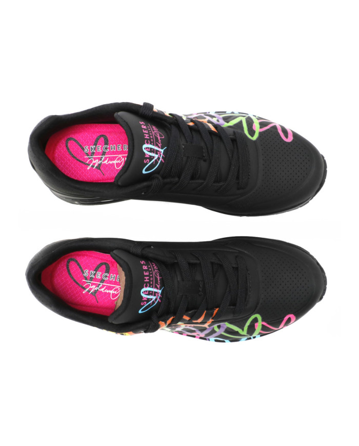 Buty damskie Skechers UNO HIGHLIGHT LOVE 177981BKMT Czarne - Sklep online Mastersport