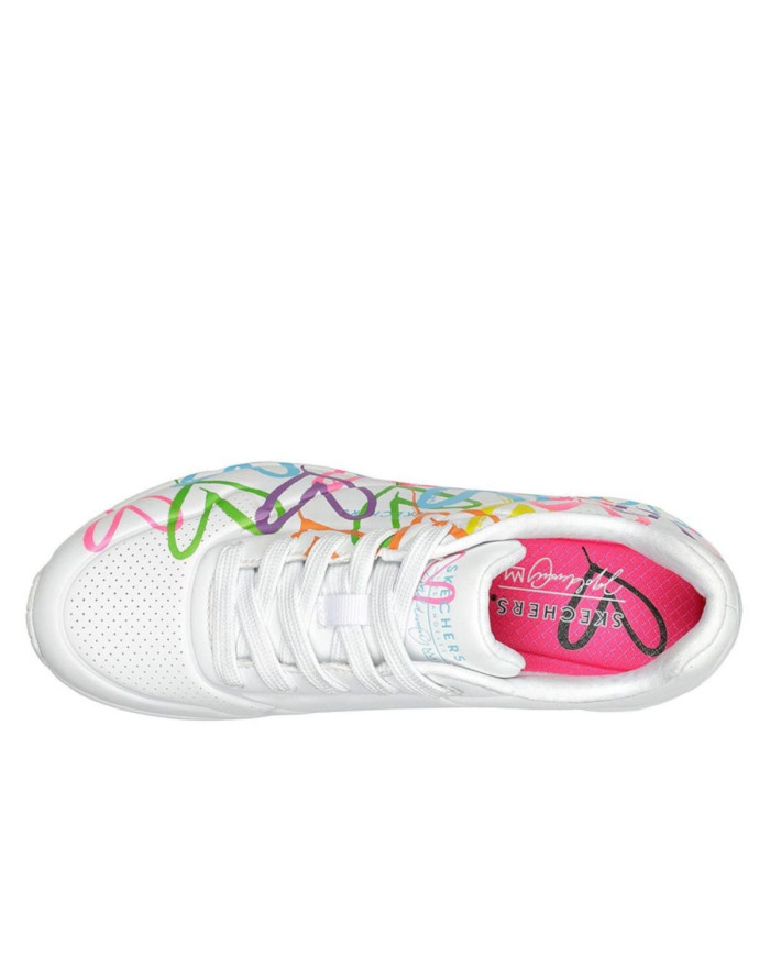 Buty damskie Skechers UNO HIGHLIGHT LOVE 177981WMLT Białe - Sklep online Mastersport