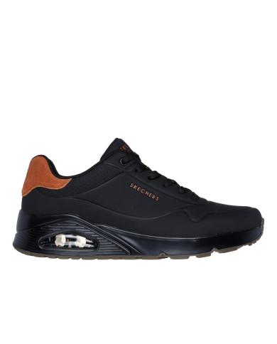 Buty męskie Skechers UNO SUITED ON AIR 183004BBK Czarne - Sklep online Mastersport