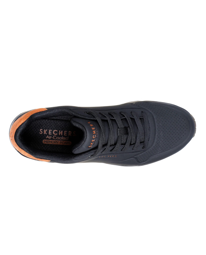 Buty męskie Skechers UNO SUITED ON AIR 183004BBK Czarne - Sklep online Mastersport