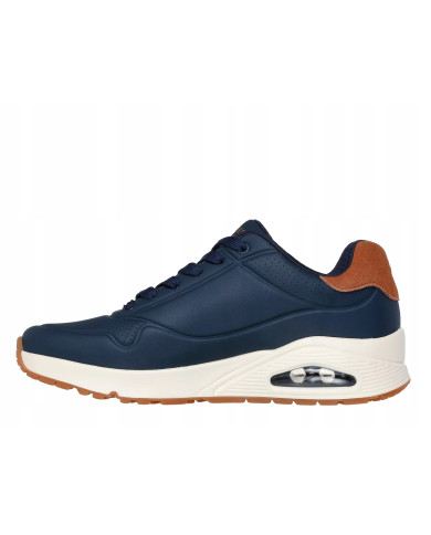 Buty męskie Skechers UNO SUITED ON AIR 183004NVY Granatowe - Sklep online Mastersport