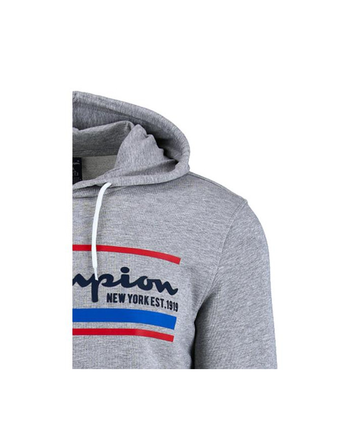 Bluza męska Champion HOODED SWEATSHIRT 214297EM006 Szara - Sklep online Mastersport