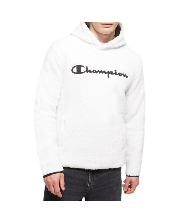 Bluza męska Champion HOODED TOP 214973WW033 Biała - Sklep online Mastersport
