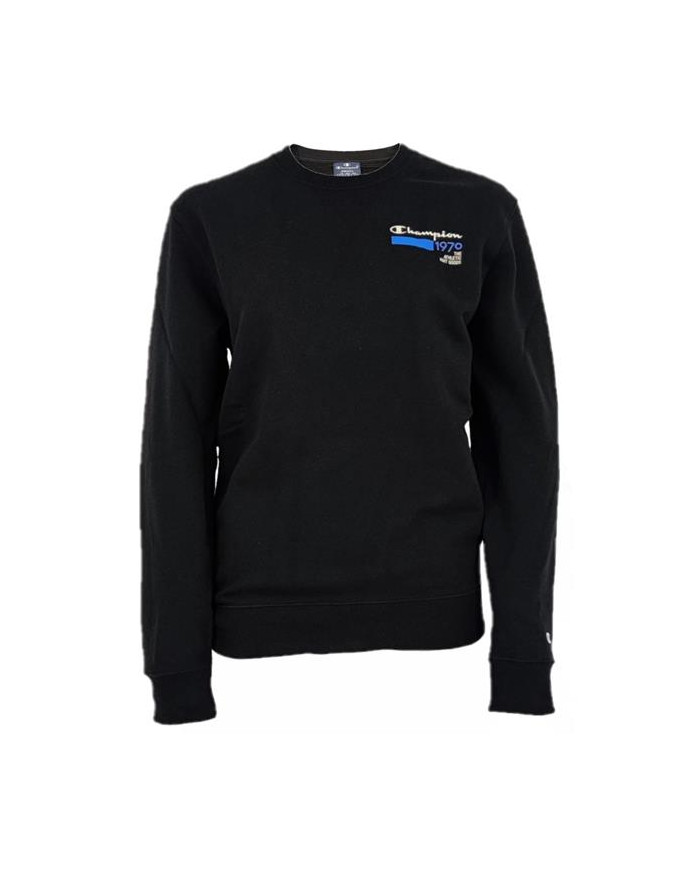 Bluza męska Champion CREWNECK SWEATSHIRT 215708KK001 Czarna - Sklep online Mastersport