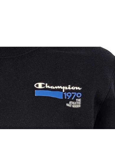 Bluza męska Champion CREWNECK SWEATSHIRT 215708KK001 Czarna - Sklep online Mastersport