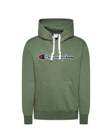 Bluza męska Champion HOODED SWEATSHIRT 216470GS538 Zielona - Sklep online Mastersport