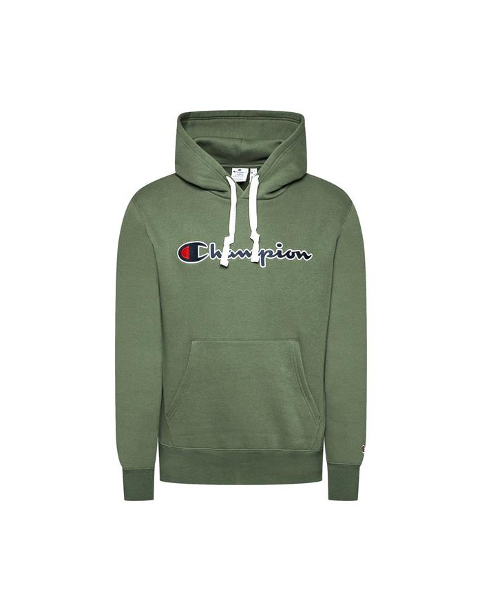 Bluza męska Champion HOODED SWEATSHIRT 216470GS538 Zielona - Sklep online Mastersport