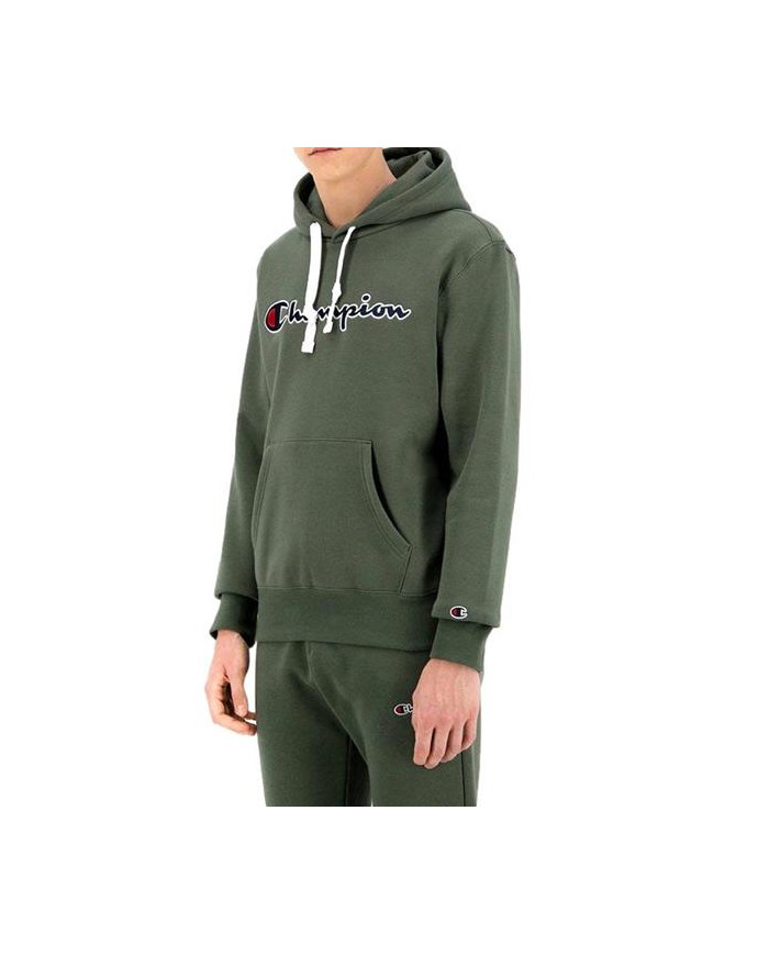 Bluza męska Champion HOODED SWEATSHIRT 216470GS538 Zielona - Sklep online Mastersport