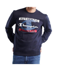 Bluza męska Champion CREWNECK SWEATSHIRT 216604BS501 Niebieska - Sklep online Mastersport