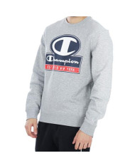 Bluza męska Champion CREWNECK SWEATSHIRT 216604EM006 Szara - Sklep online Mastersport
