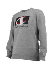 Bluza męska Champion CREWNECK SWEATSHIRT 216641EM006 Szara - Sklep online Mastersport